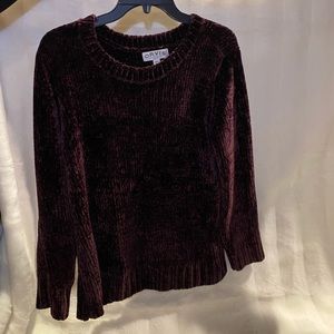 Purple Orvis sweater size M